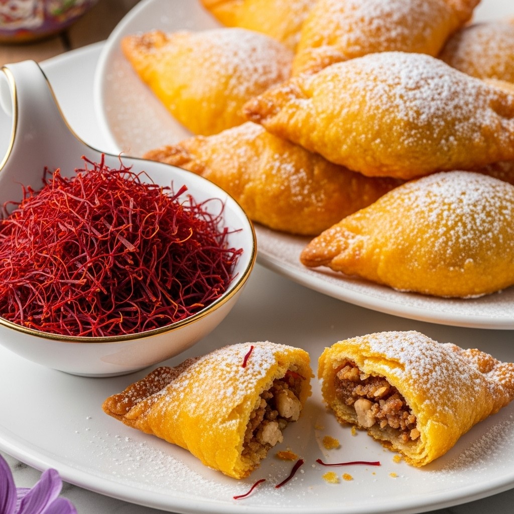 طرز تهیه قطاب یزدی زعفرانی