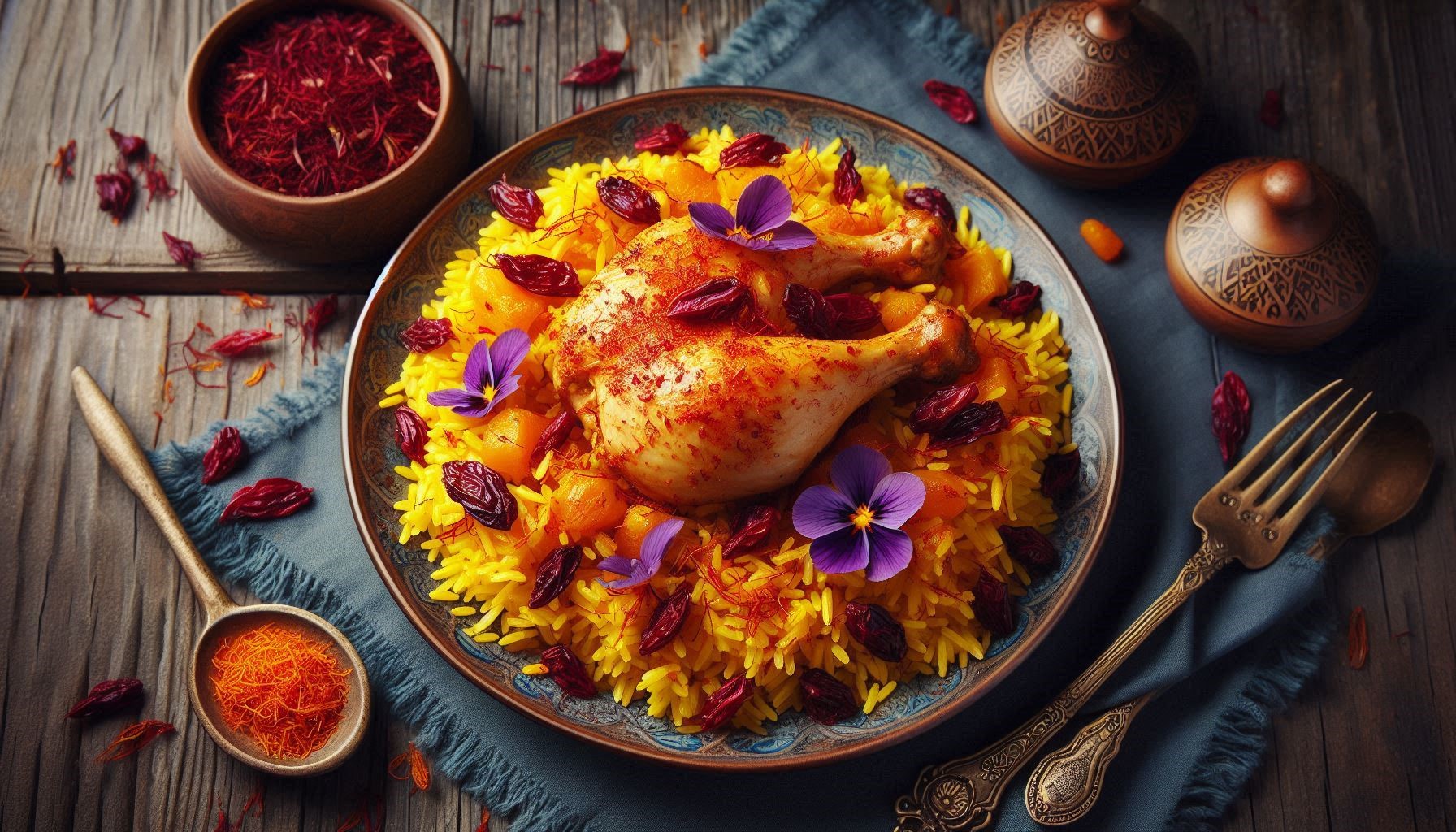 طرز تهیه زرشک پلو با مرغ مجلسی با زعفران